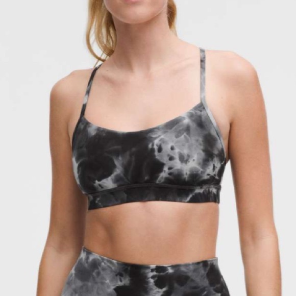 Lululemon Flow Y Bra Nulu Infinity Dye Starlight Asphalt Grey Anchor Black - Picture 3 of 7